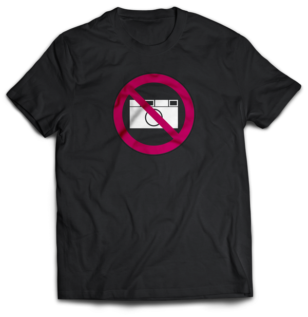 T-Shirt Fotografieren verboten